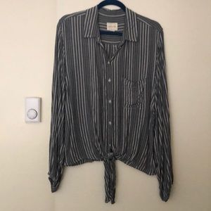 AE Tie Front Blouse.